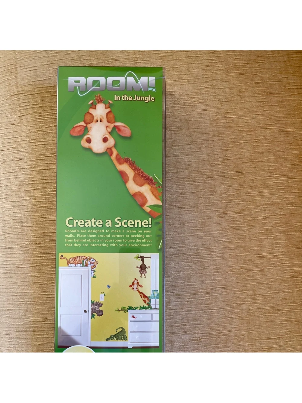 RoomFx Jungle Animal Jumbo Peel & Stick Wall Decals — Brown and Green